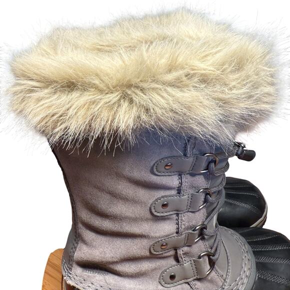 SOREL JOAN OF ARC Women's Size 7 Waterproof Snow Rain Boots Quarry - Picture 9 of 12
